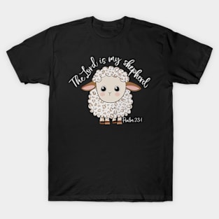 The Lord Is My Shepherd Christian Sheep T-Shirt